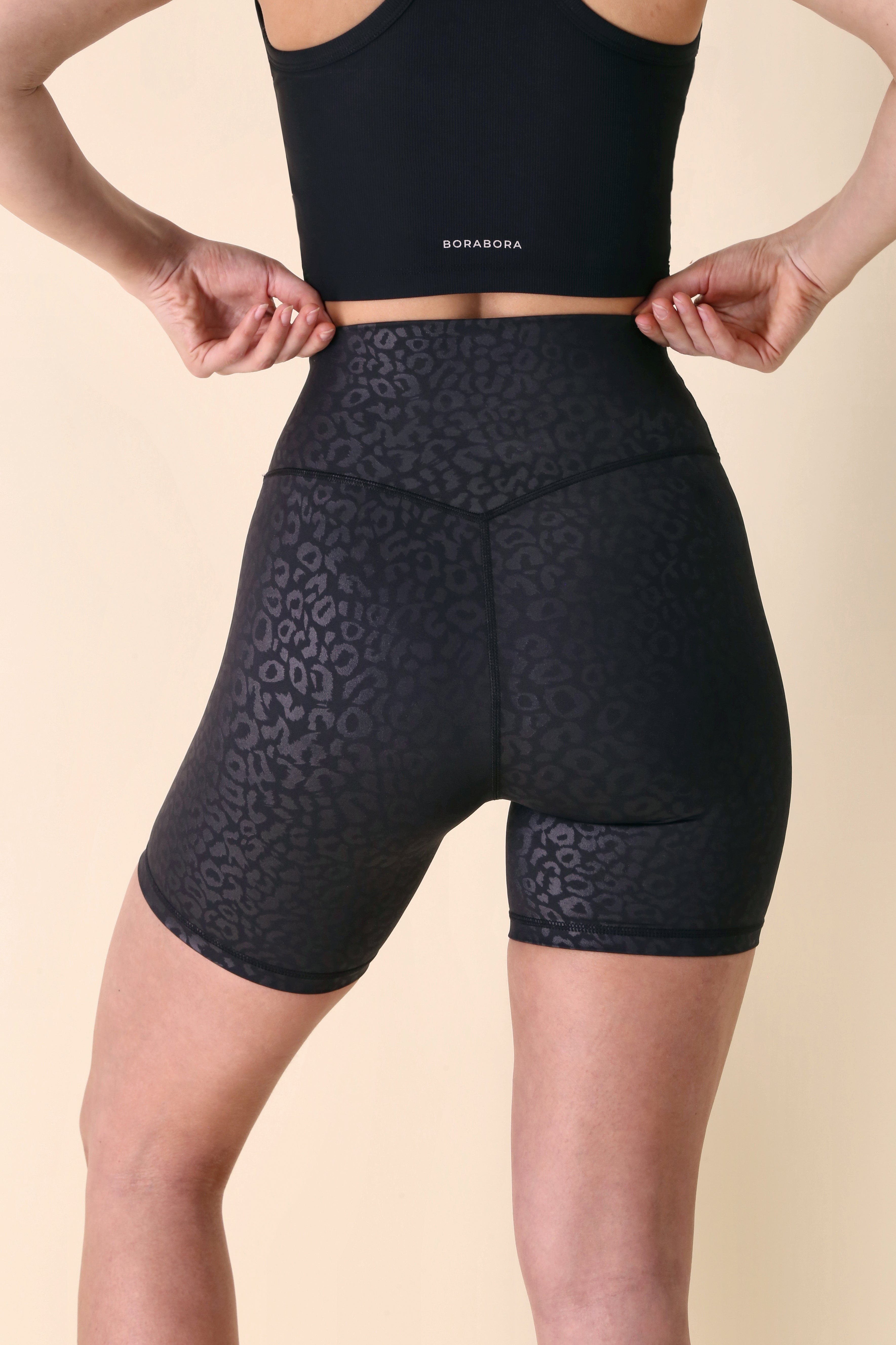 Venus Black Leopard | Short Deportivo